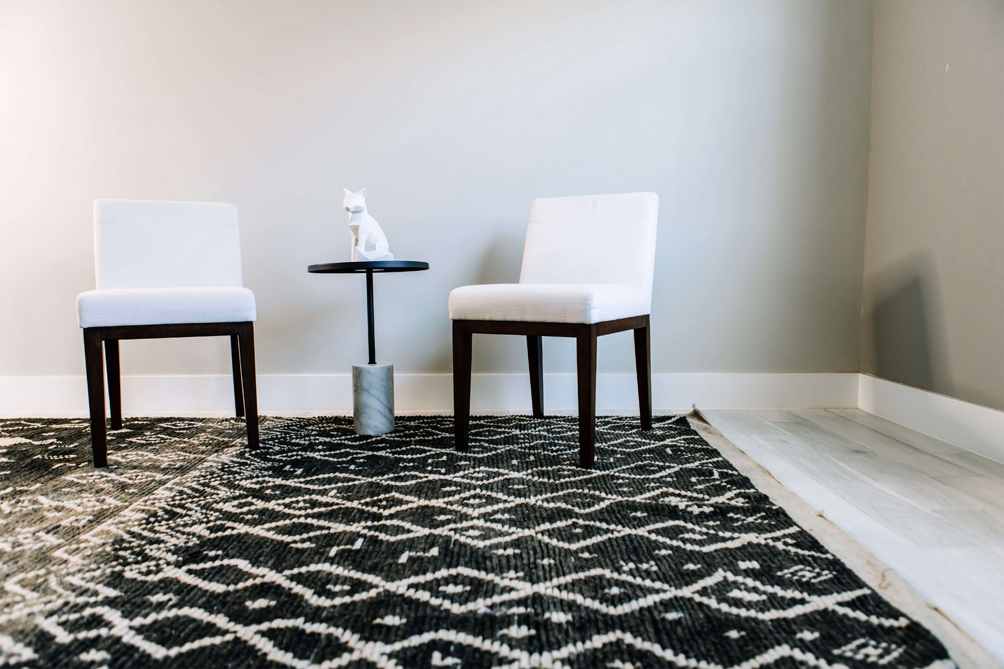 Wool Fort Night Vintage Moroccan Rug | 6'6"x9'1"