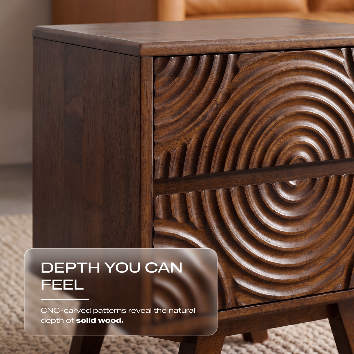 Harmony Solid Wood Nightstand