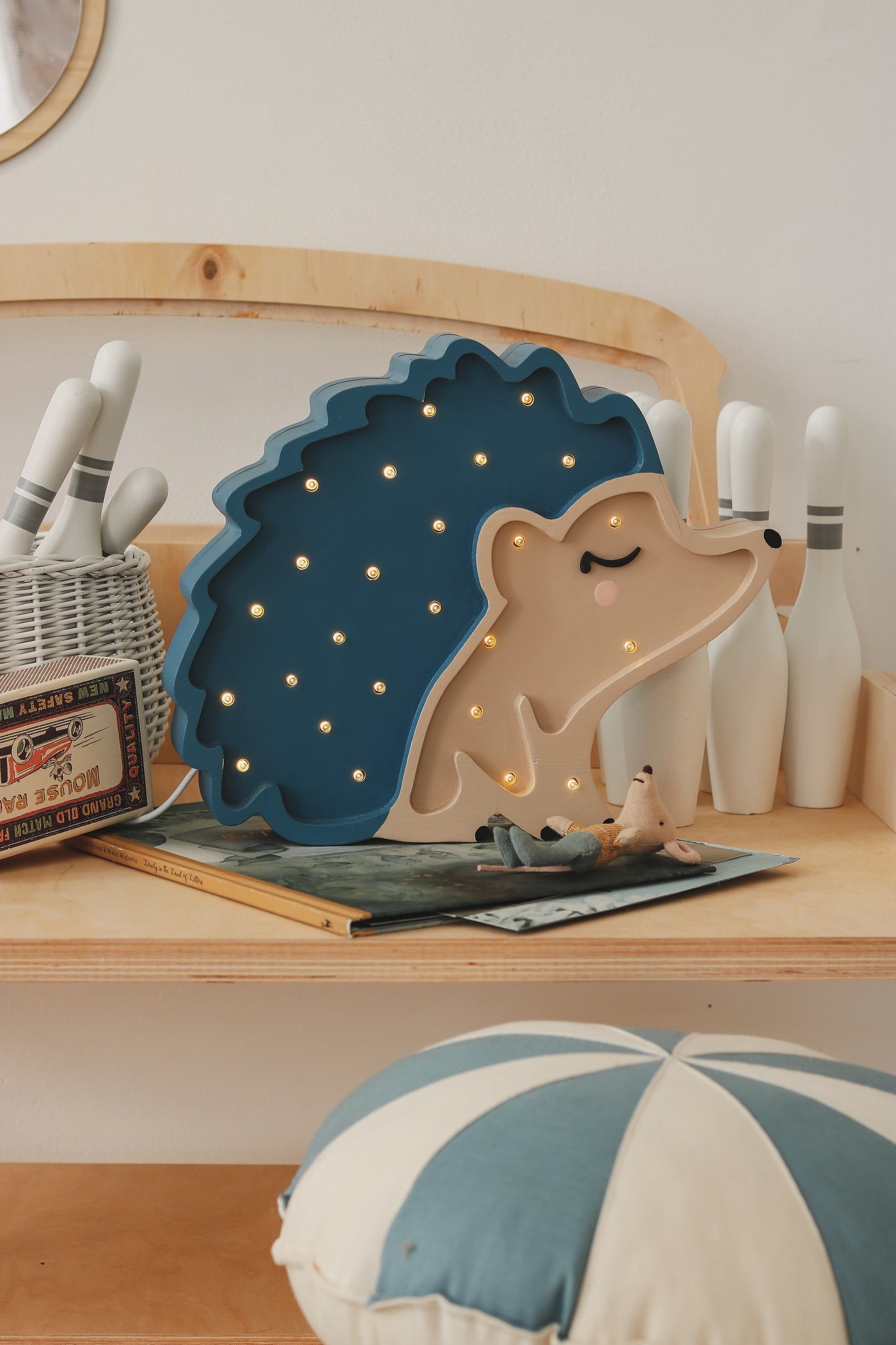 Little Light- Handmade Hedgehog Lamp