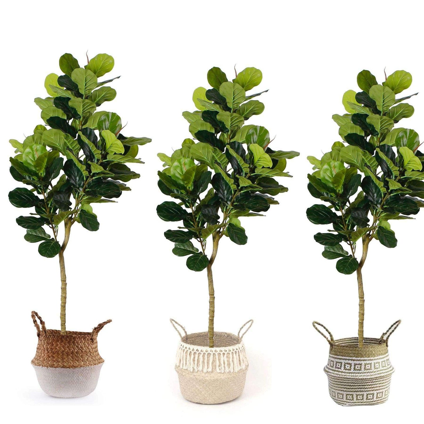 Mila Artificial Fiddle Leaf Potted Plant (Multiple Sizes)