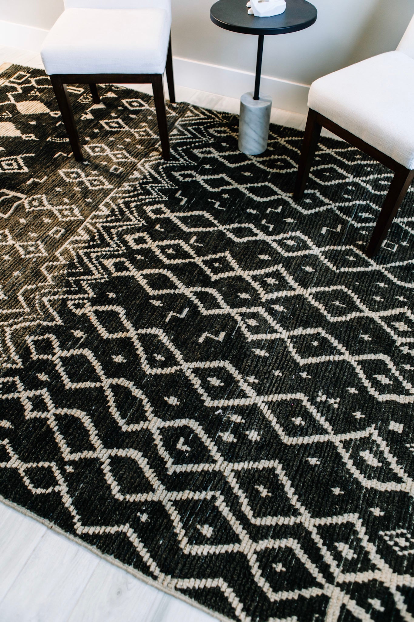Wool Fort Night Vintage Moroccan Rug | 6'6"x9'1"