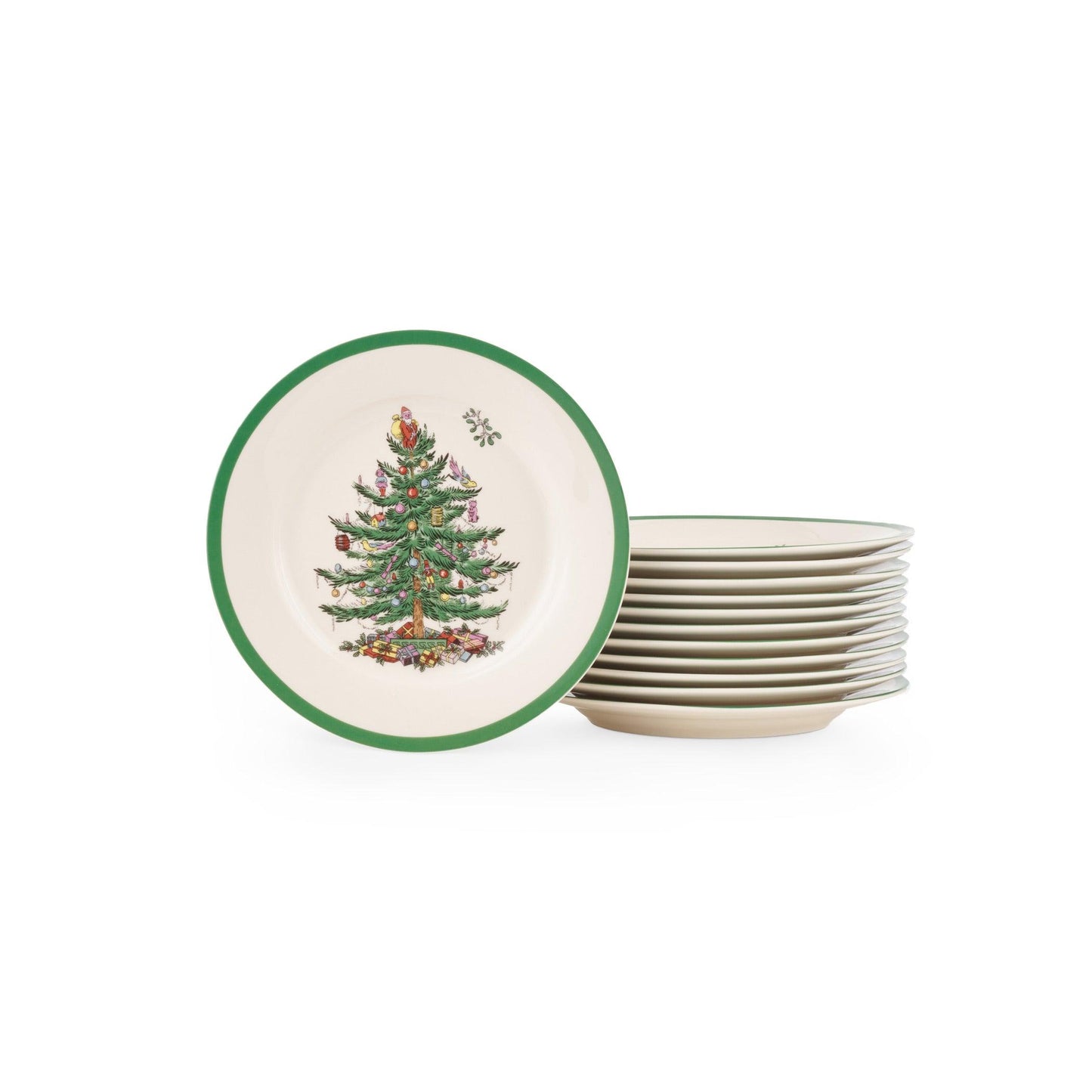 Spode Christmas Tree | Salad Plate | Set of 12