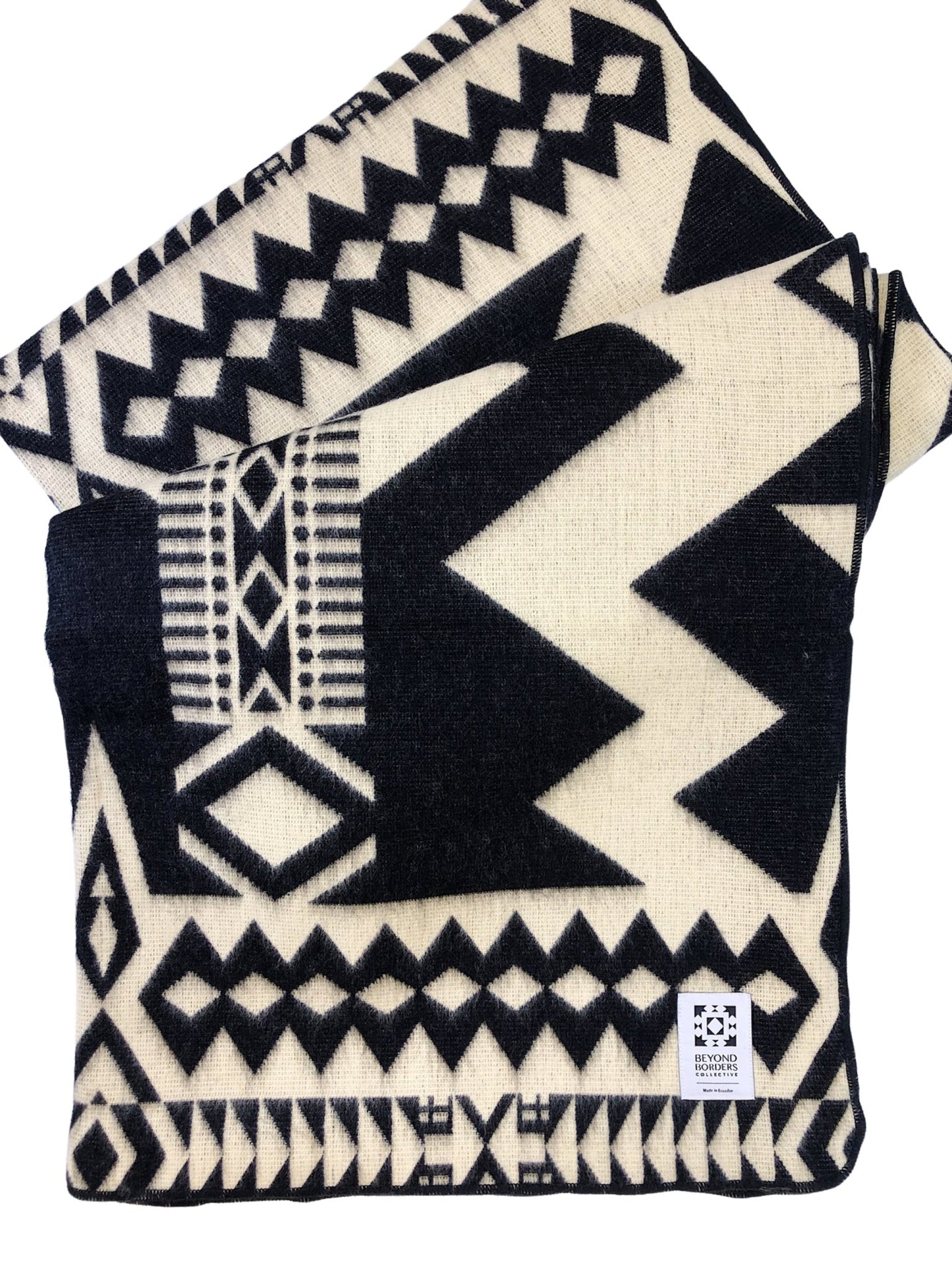 Awa Blanket | Natural / Black - Roome Collective