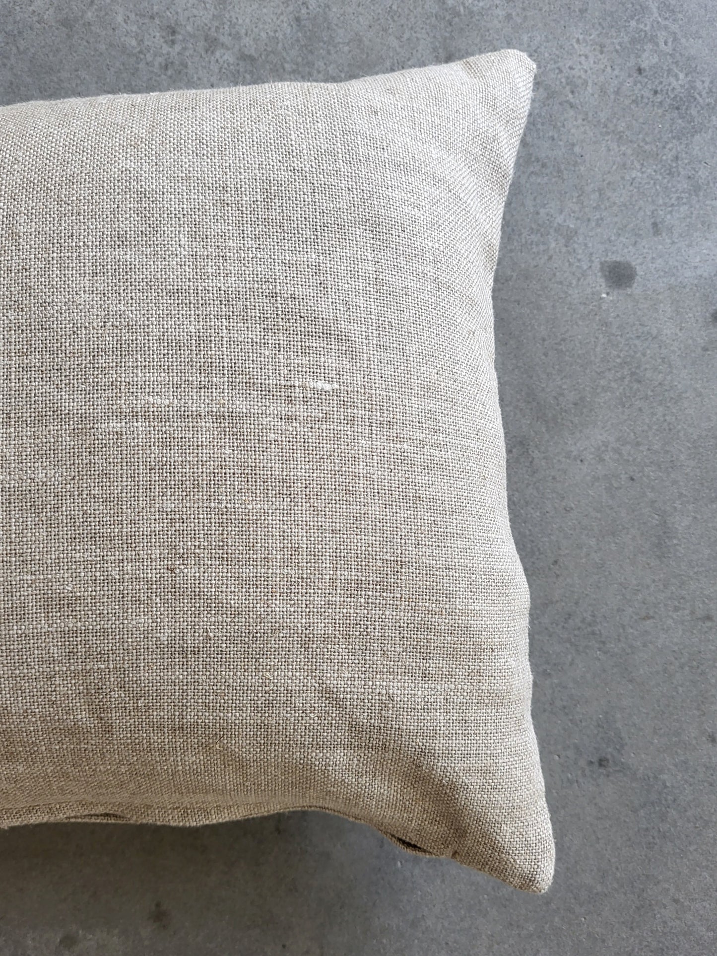 Handmade Linen Cru Cushion