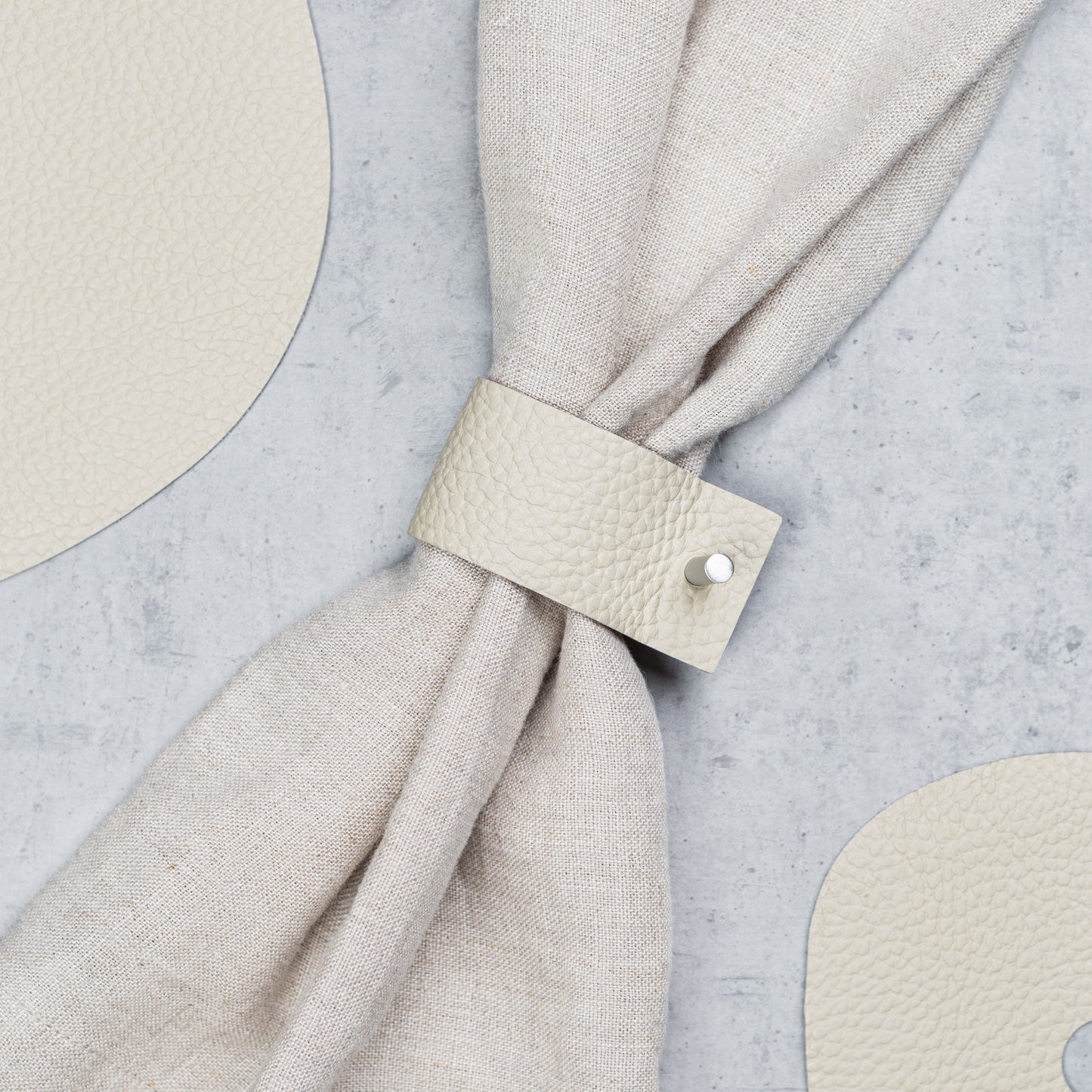Leather Napkin Rings | Set of 4