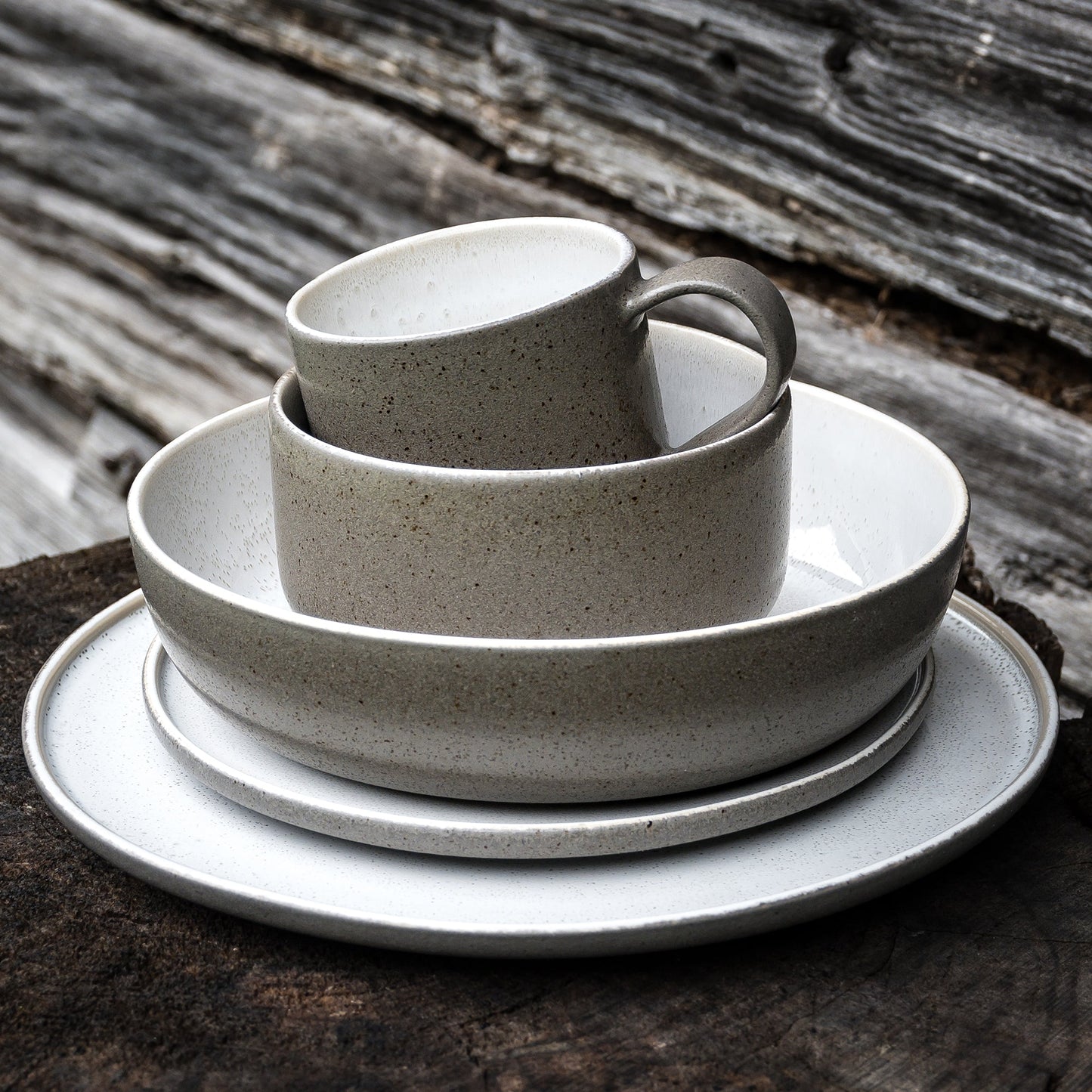 Ddoria Bowl Set of 4 or 8 - Granit Grau - Roome Collective