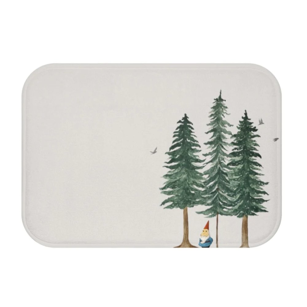 Gnome in Forest | Bath Mat - Roome Collective