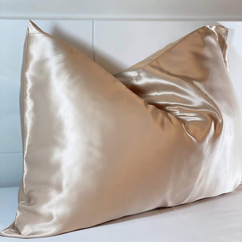 Queen Organic Silk Pillowcase - Champagne-3