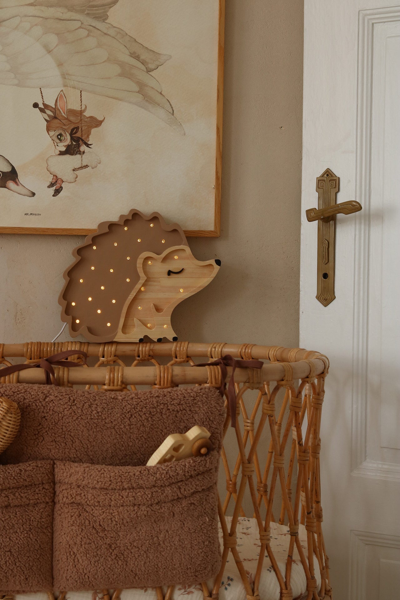 Little Light- Handmade Hedgehog Lamp