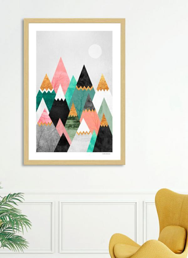 Pretty Mountains Print & Frame