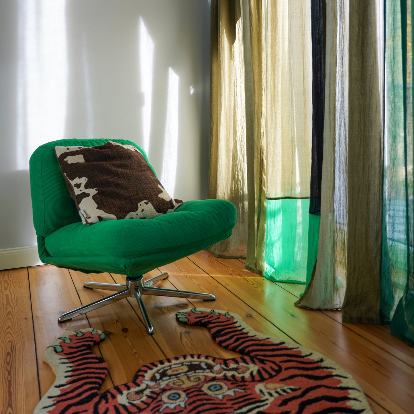 Modern Window Curtains -GREEN MEADOW 4