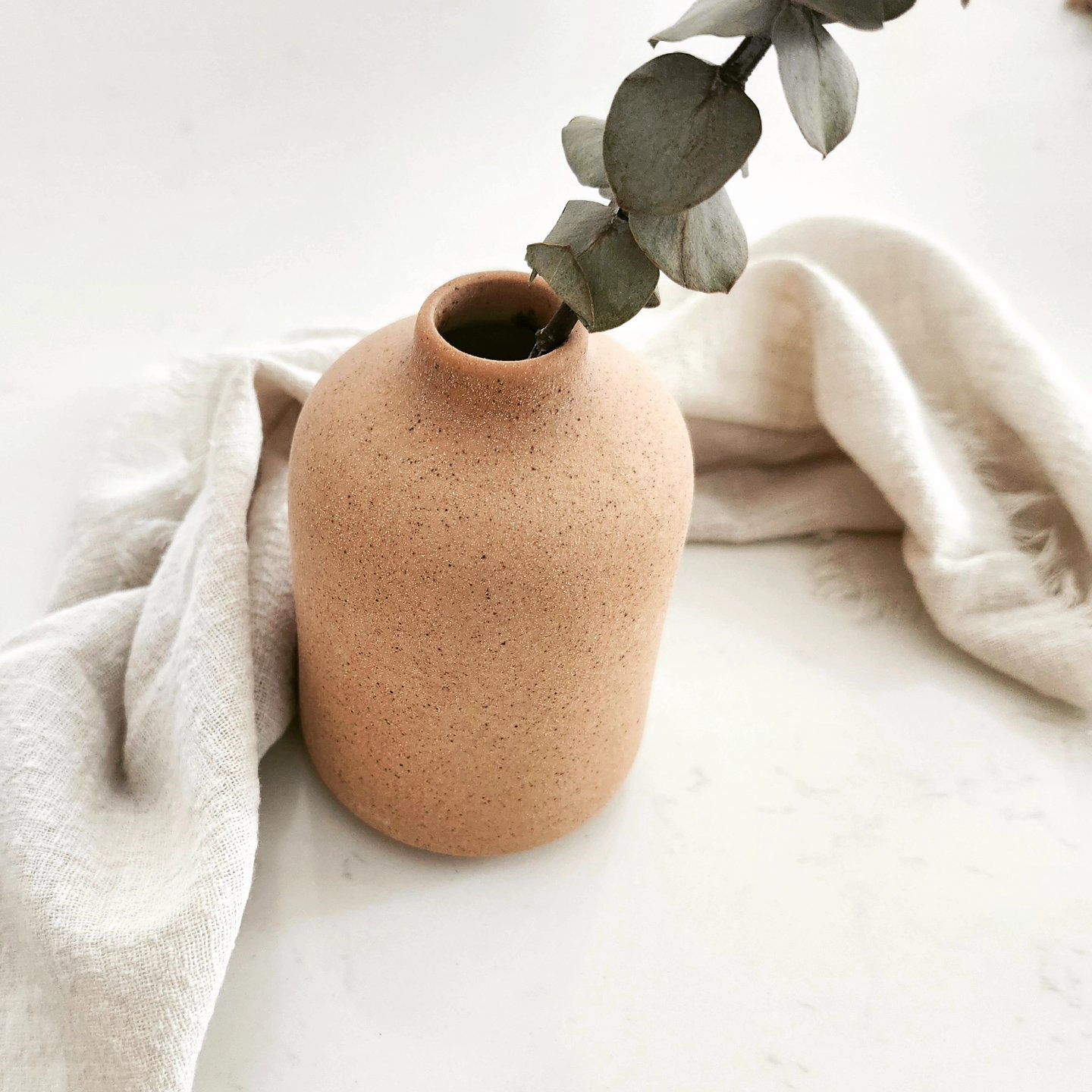 Ceramic Bud Vases | Eucalyptus, Lavender and Pampas Bud Included