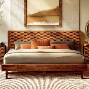 Elara Solid Wood Bed Frame