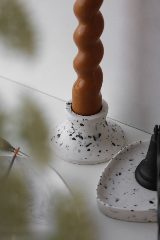 Handmade Terazzo Candle Stick Holder