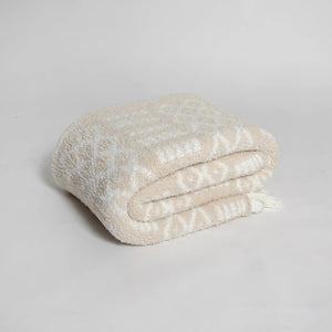 Birch & Marshmallow Tassel Extended Throw Blanket