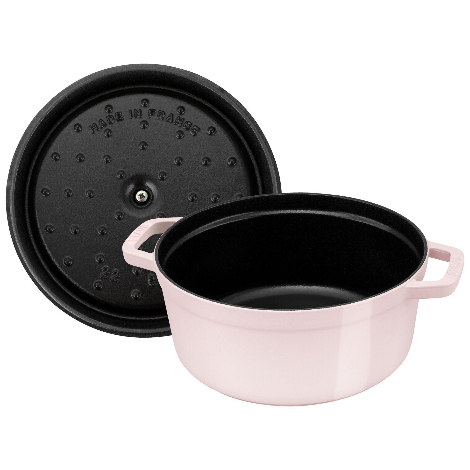 STAUB La Cocotte 2.5 L Cast Iron Round Cocotte, Sorbet Rose-2