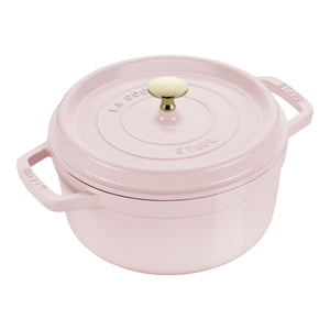 STAUB La Cocotte 2.5 L Cast Iron Round Cocotte, Sorbet Rose-0
