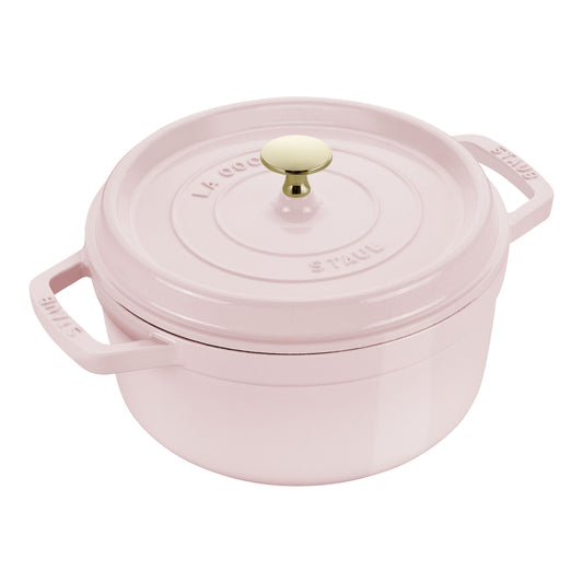 STAUB La Cocotte 2.5 L Cast Iron Round Cocotte, Sorbet Rose-0