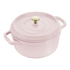 STAUB La Cocotte 2.5 L Cast Iron Round Cocotte, Sorbet Rose