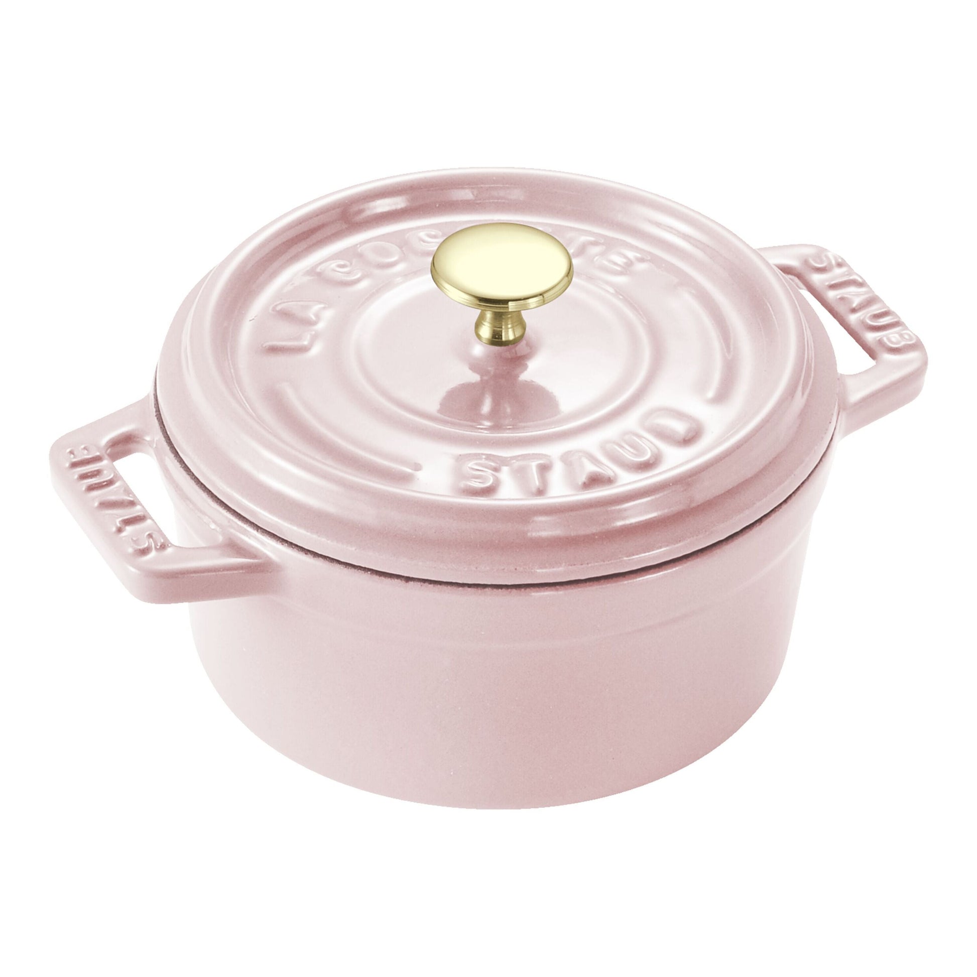 STAUB La Cocotte 250 ml Cast Iron Round Mini Cocotte, Sorbet Rose-0