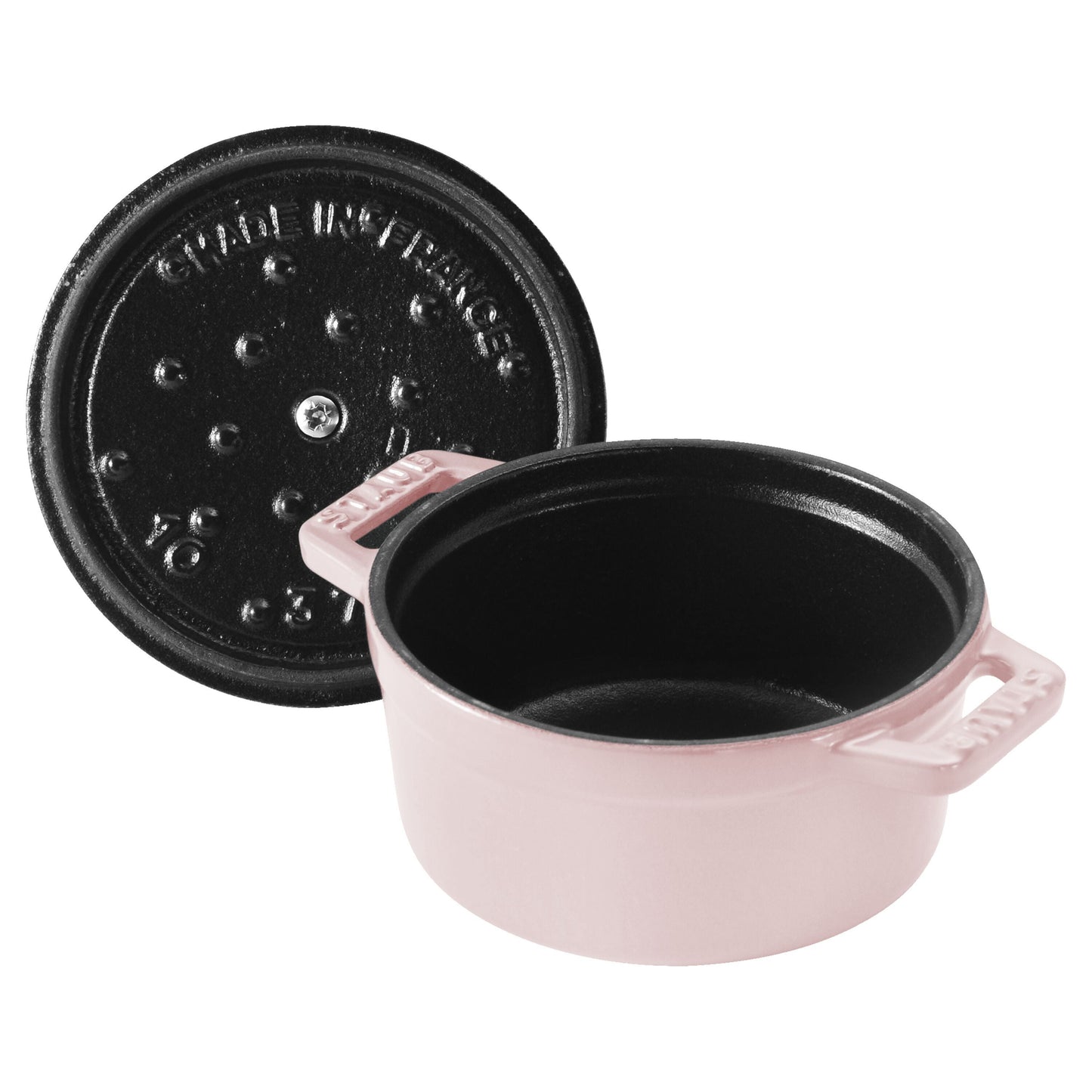 STAUB La Cocotte 250 ml Cast Iron Round Mini Cocotte, Sorbet Rose-2