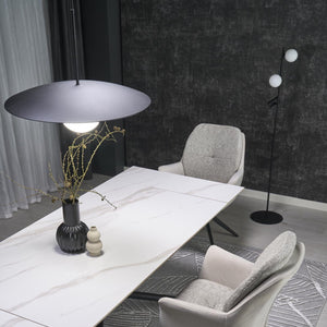 Slate Mid-Century Modern Pendant Ceiling Light for Kitchen Island, Dining Room & Statement Interior Lighting