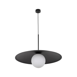 SLATE Mid-Century Modern Wide Dome Pendant Light for Kitchen Island & Dining Table