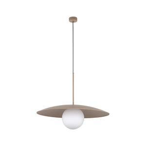 SLATE Mid-Century Modern Wide Dome Pendant Light for Kitchen Island & Dining Table