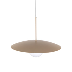 SLATE Mid-Century Modern Wide Dome Pendant Light for Kitchen Island & Dining Table