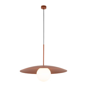SLATE Mid-Century Modern Wide Dome Pendant Light for Kitchen Island & Dining Table