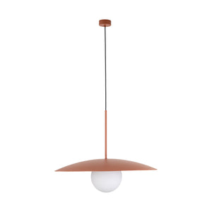 SLATE Mid-Century Modern Wide Dome Pendant Light for Kitchen Island & Dining Table