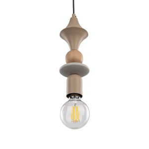TOWER Wood Pendant Light for Kitchen Island, Bedside & Reading Nook