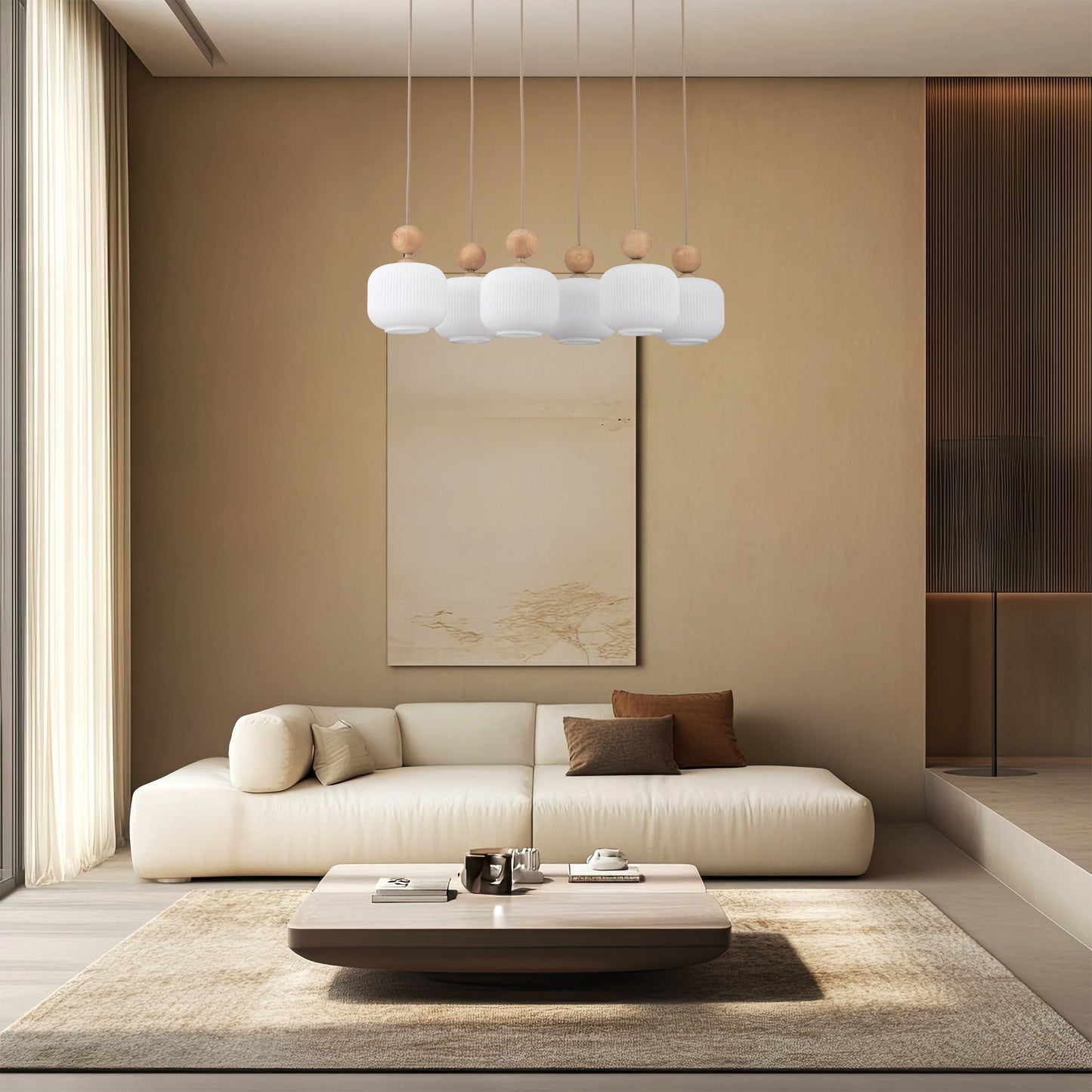 Ballo 6-Light Scandinavian Pendant Light for Dining Table & Kitchen Island