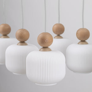 Ballo 6-Light Scandinavian Pendant Light for Dining Table & Kitchen Island