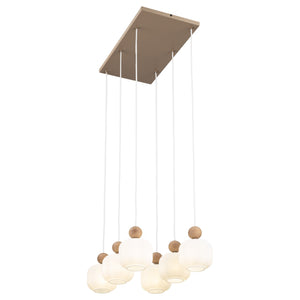 Ballo 6-Light Scandinavian Pendant Light for Dining Table & Kitchen Island