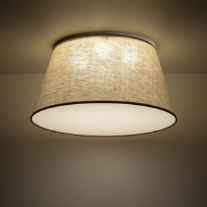 FORMO Linen Flush Mount Ceiling Light for Bedroom, Hallway & Living Room