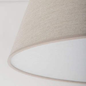 FORMO Linen Flush Mount Ceiling Light for Bedroom, Hallway & Living Room
