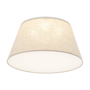 FORMO Linen Flush Mount Ceiling Light for Bedroom, Hallway & Living Room
