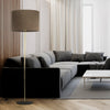 UMBERTO Brown Modern Floor Lamp for Living Room & Bedroom