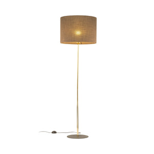 UMBERTO Brown Modern Floor Lamp for Living Room & Bedroom