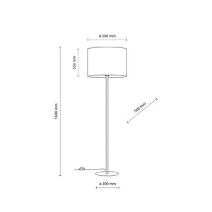 UMBERTO Brown Modern Floor Lamp for Living Room & Bedroom