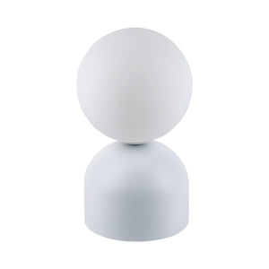 MIKI Modern Glass Globe Table Lamp for Bedroom, Living Room & Nightstand