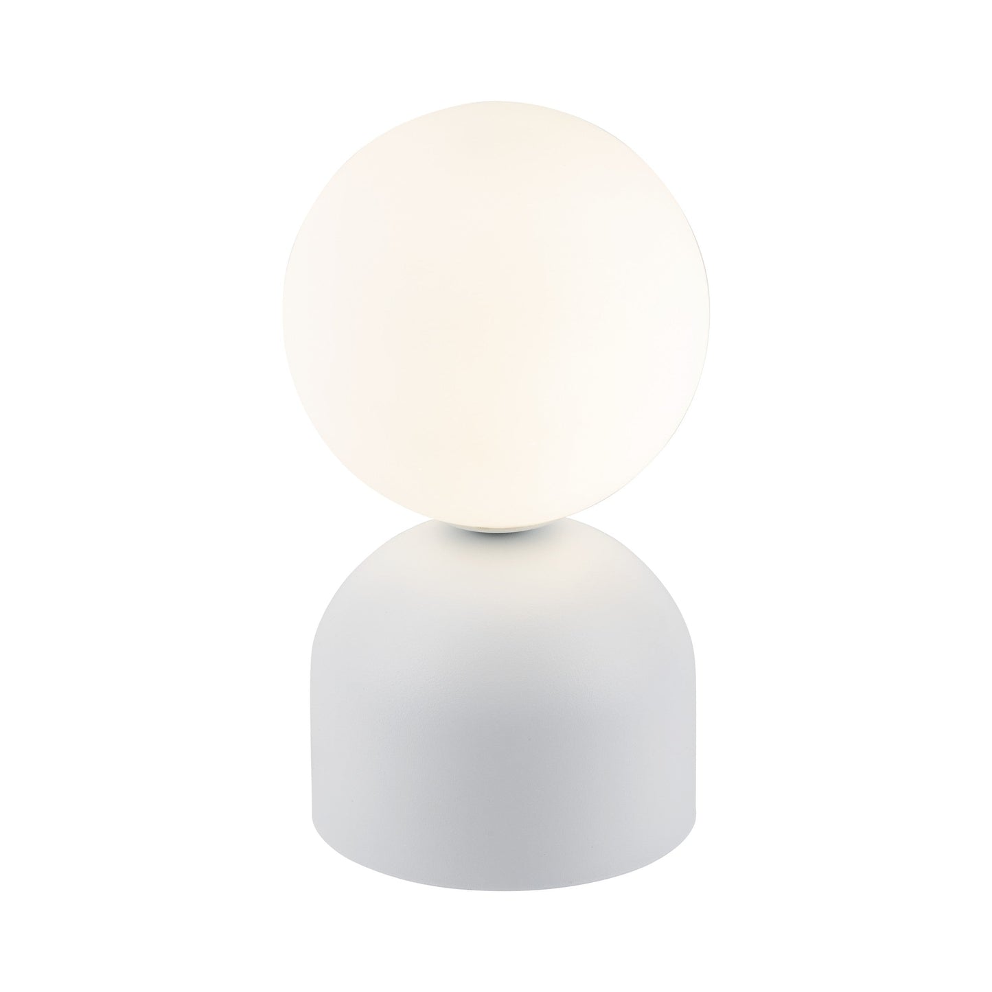 MIKI Modern Glass Globe Table Lamp for Bedroom, Living Room & Nightstand