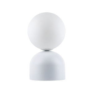 MIKI Modern Glass Globe Table Lamp for Bedroom, Living Room & Nightstand