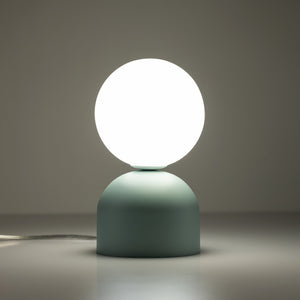 MIKI Modern Glass Globe Table Lamp for Bedroom, Living Room & Nightstand