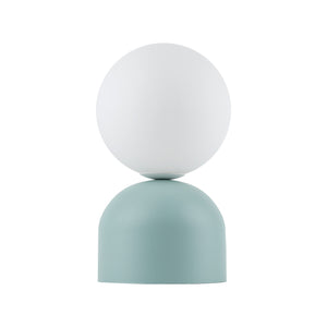 MIKI Modern Glass Globe Table Lamp for Bedroom, Living Room & Nightstand