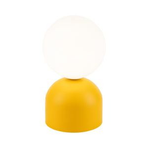 MIKI Modern Glass Globe Table Lamp for Bedroom, Living Room & Nightstand
