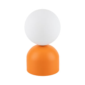 MIKI Modern Glass Globe Table Lamp for Bedroom, Living Room & Nightstand