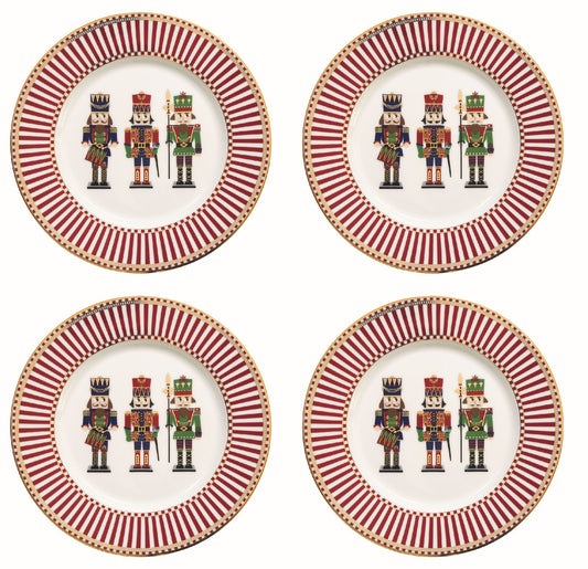 Nutcrackers Assorted Dessert Plates | Set of 4