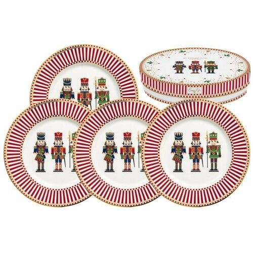 Nutcrackers Assorted Dessert Plates | Set of 4